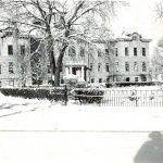Main building of Portage la Prairie Residential School in winter