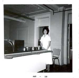 Assistant cook (student?), Portage la Prairie Indian Residential School.