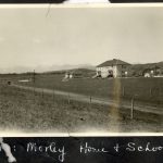 Morley Indian Residential School at a distance.