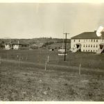 Morley Residential School and day school from a distance.