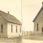 School house, Mount Elgin Institute. Stereograph.