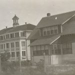 Residential school and teachers' residence, Norway House.