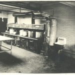 Kitchen at Coqualeetza Industrial Institute, circa 1920.