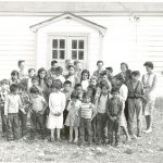 Students and teachers, Morley Indian Residential School.