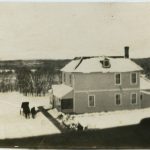Red Deer Indian Residential School during winter